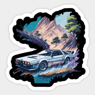 Summer Art DMC DeLorean Sticker